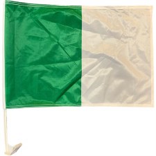 TCF Car Flag Green White